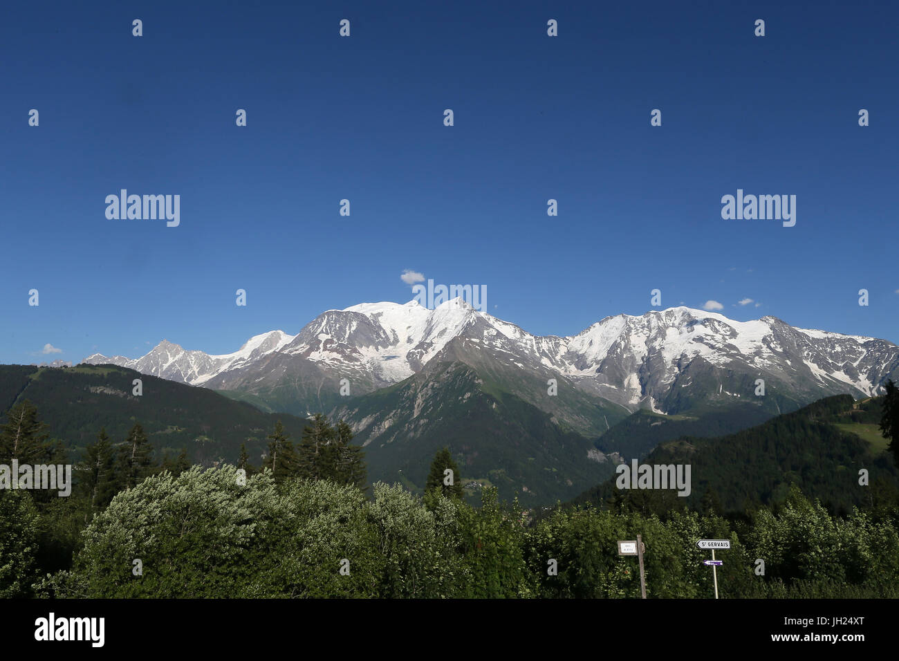 Alpes françaises. Massif du Mont Blanc. La France. Banque D'Images