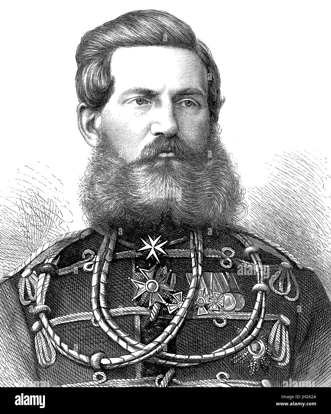 L'empereur Frédéric III d'Allemagne (1831-1888), tandis que le Prince Banque D'Images