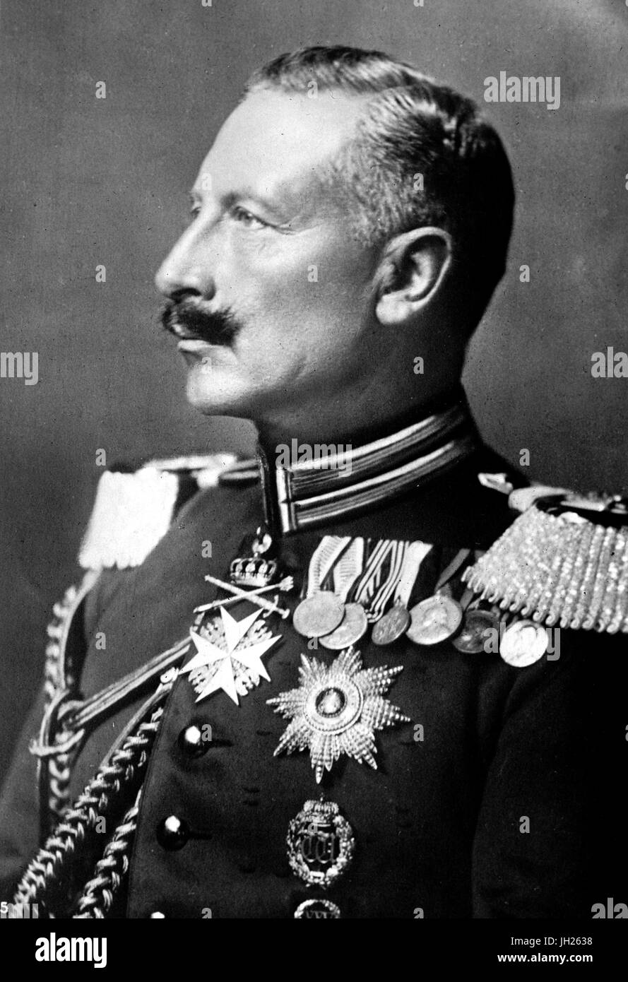Le kaiser Guillaume II D'ALLEMAGNE (1859-1941) photographié vers 1914 Banque D'Images