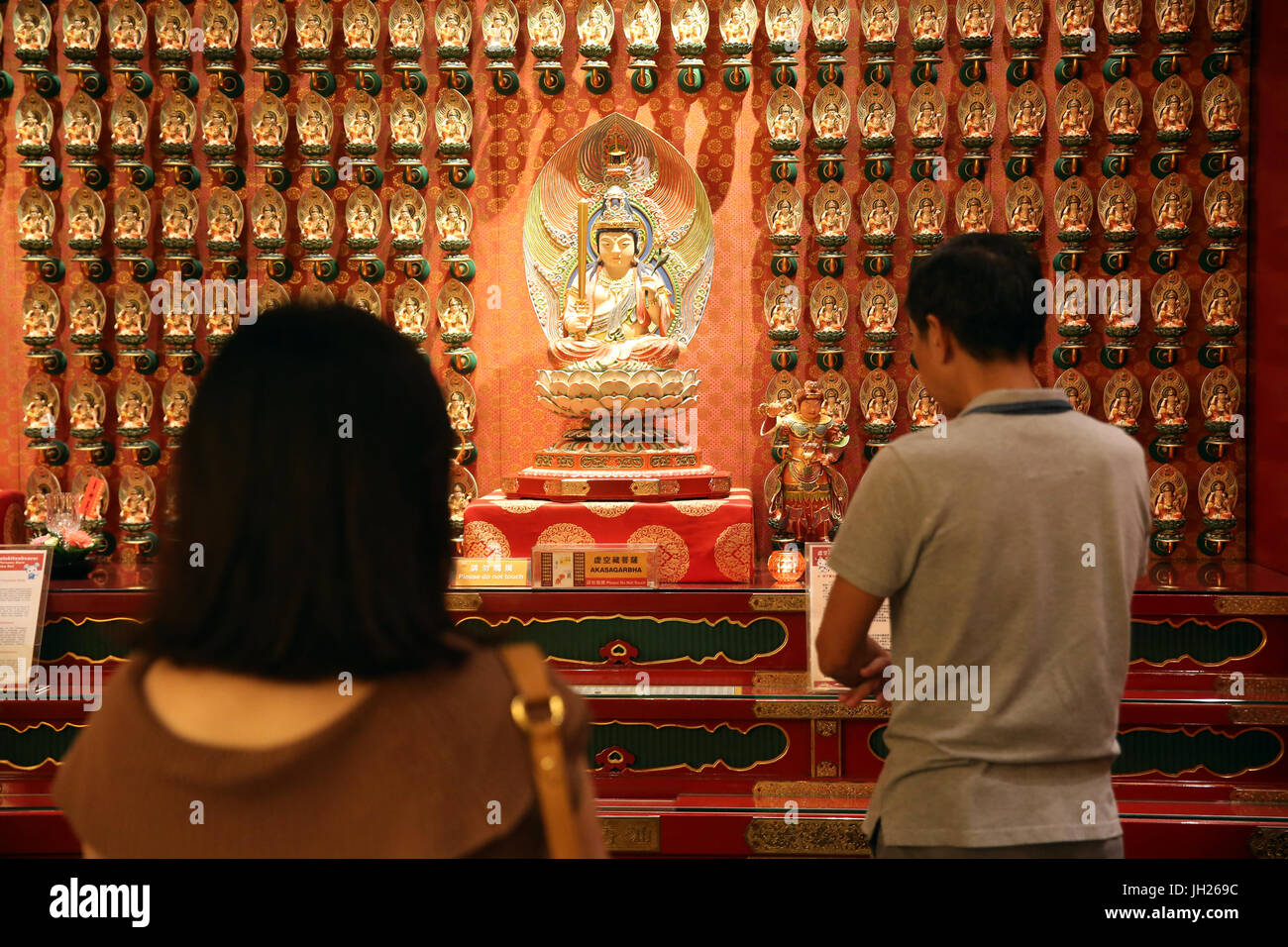 Buddha Tooth Relic Temple dans le quartier chinois. Singapour. Banque D'Images