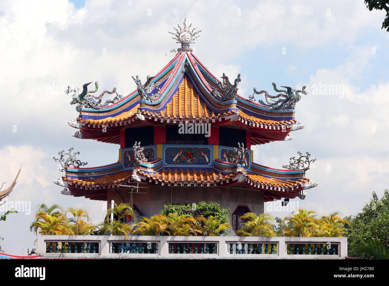 Kong Meng San Phor Kark Voir le monastère. Hall d'Amrita préceptes. Singapour. Banque D'Images