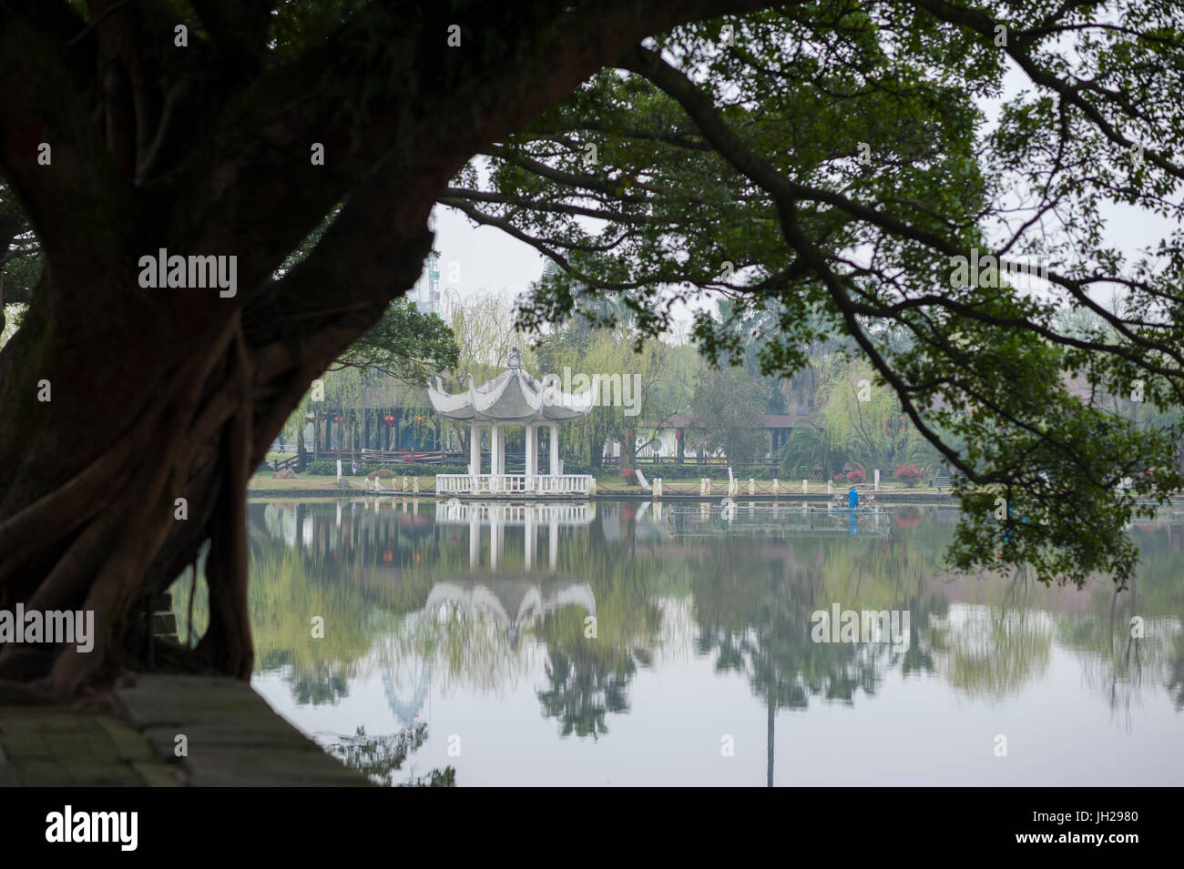 L'Île Jiangxin, Wenzhou, Zhejiang Province, China, Asia Banque D'Images