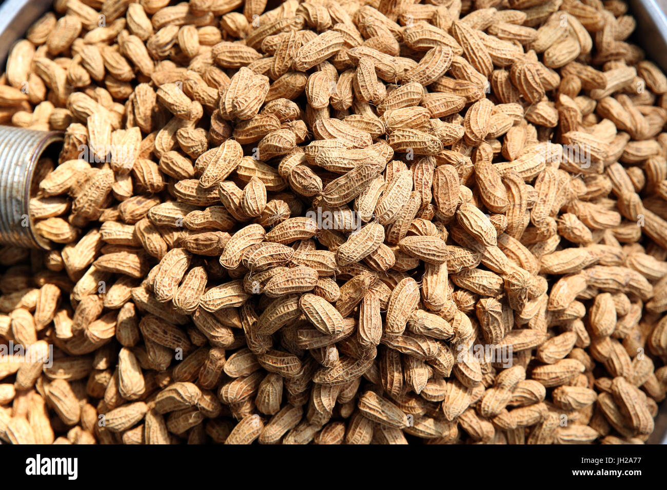 Marché de Ben Thanh. Arachides à la vente. Ho Chi Minh Ville. Le Vietnam. Banque D'Images