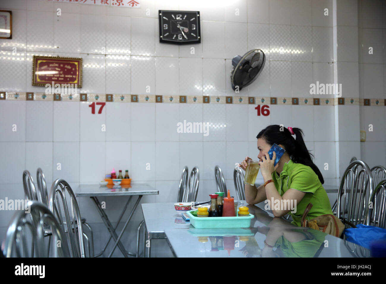 Restaurant vietnamien. Le Vietnam. Banque D'Images