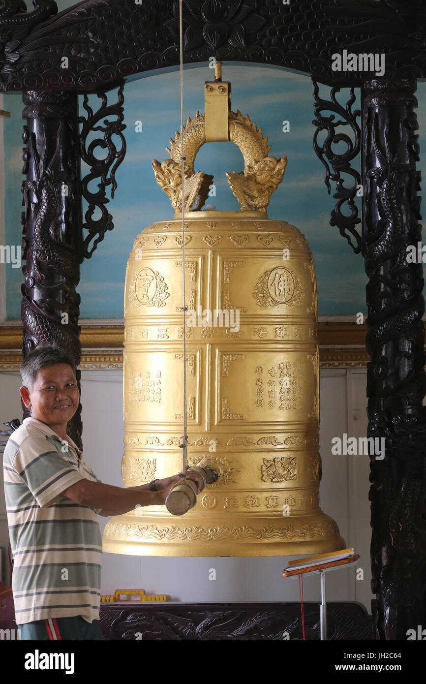 Phat CHUA Bao temple bouddhiste. Bell bouddhiste. Ho Chi Minh Ville. Le Vietnam. Banque D'Images