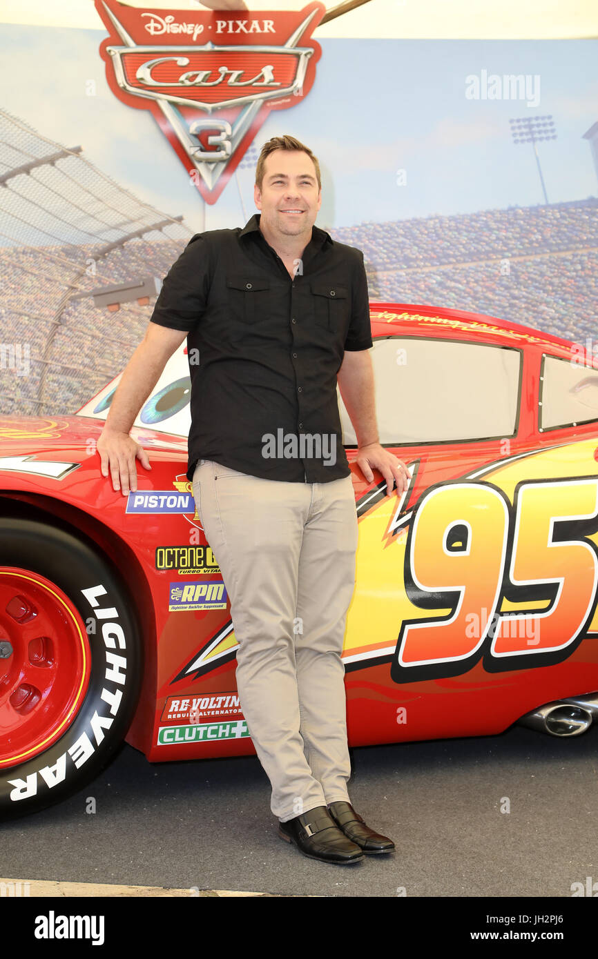 Rome, Italie. 12 juillet, 2017. Rome, l'hôtel Parco dei Principi, photocall du film d'animation 'Cars 3'. Dans la photo : Brian Crédit : Frais d'IPA/Alamy Live News Banque D'Images