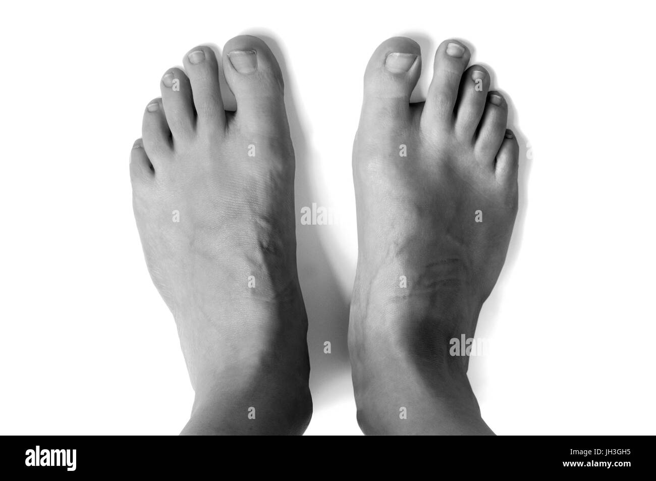 pieds de femme Banque D'Images