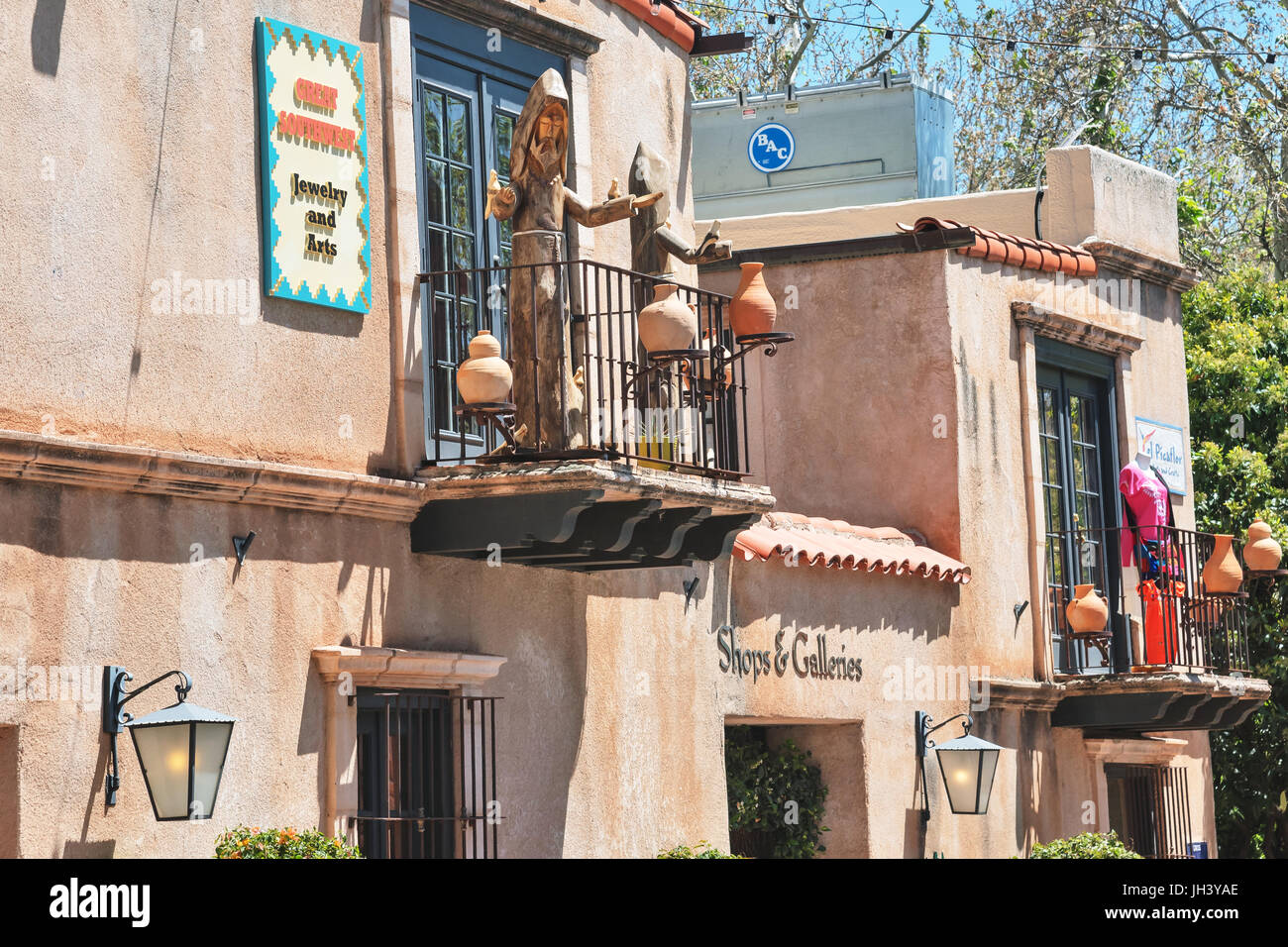 Tlaquepaque, Arts & Crafts Village, Sedona, Arizona, USA Banque D'Images