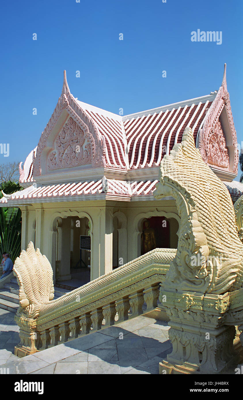 Entrée Nord, Phra Pathom Chedi, Nakhon Pathom, Thaïlande Banque D'Images