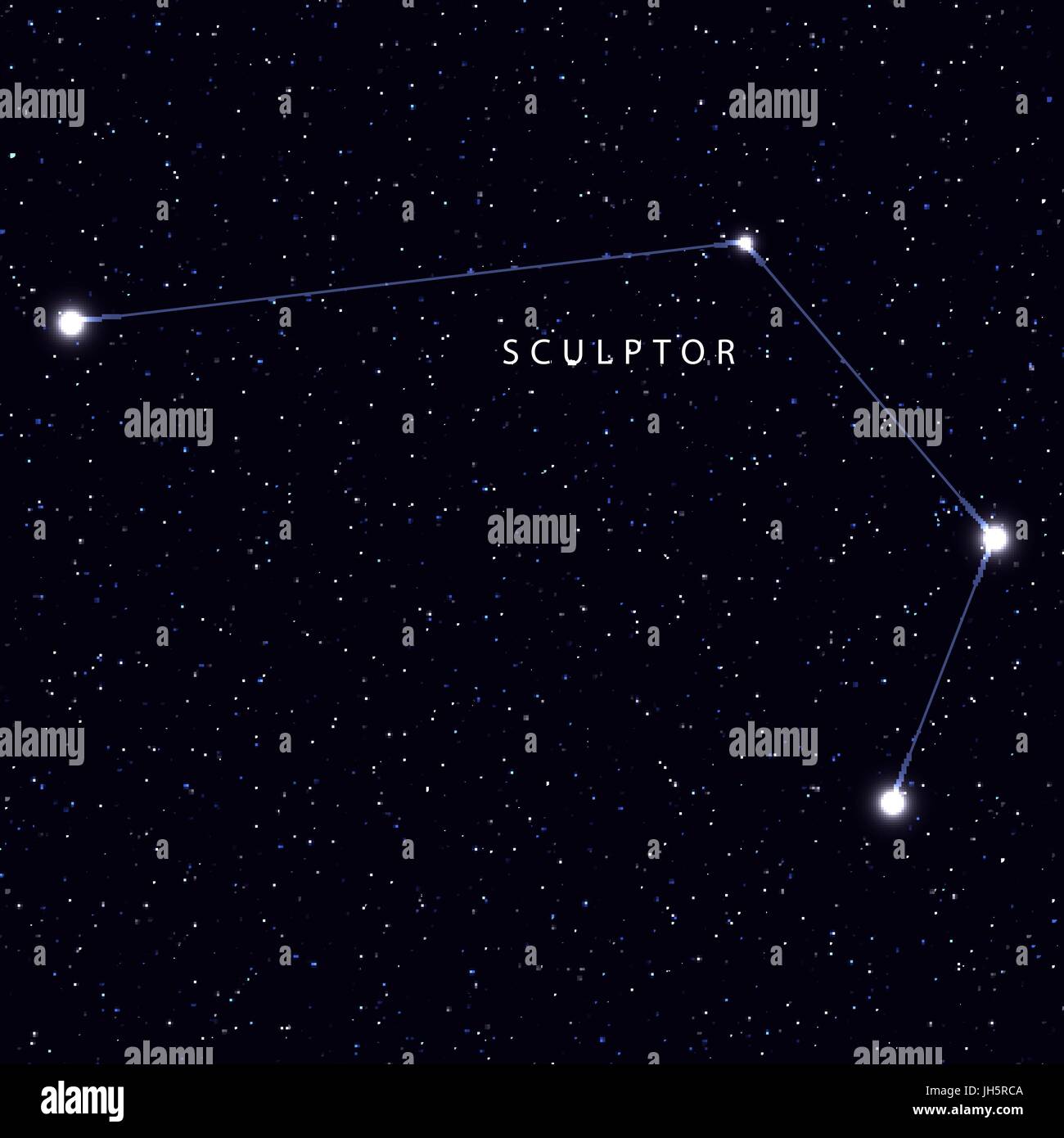Carte Du Ciel Avec Le Nom Des étoiles Et Constellations
