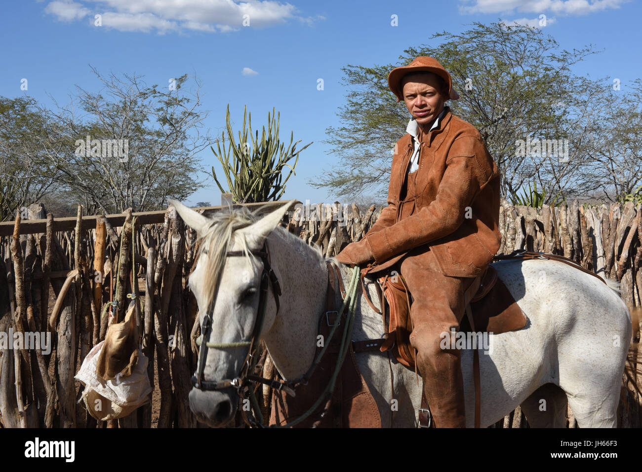 Personne nord est de l habillement cowboy 2017 Caatinga Boa Vista Paraiba Bresil Photo Stock Alamy