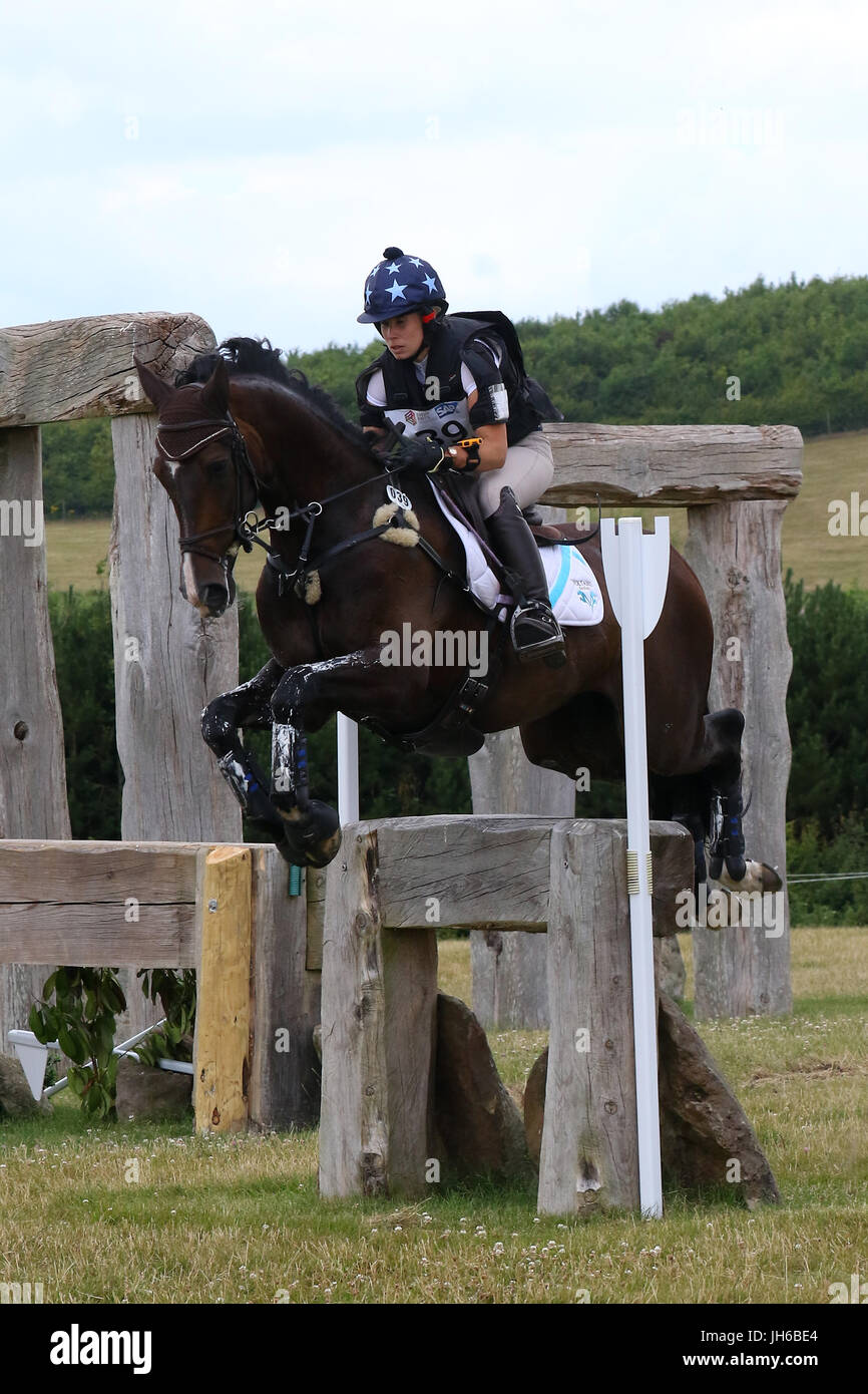 Paula Swindells CIC3 Barbury Castle 090717 GRE Banque D'Images