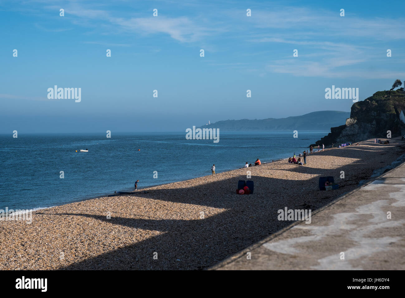 Lieu non identifié Sands à Torcross, Devon, Angleterre, Royaume-Uni. Banque D'Images