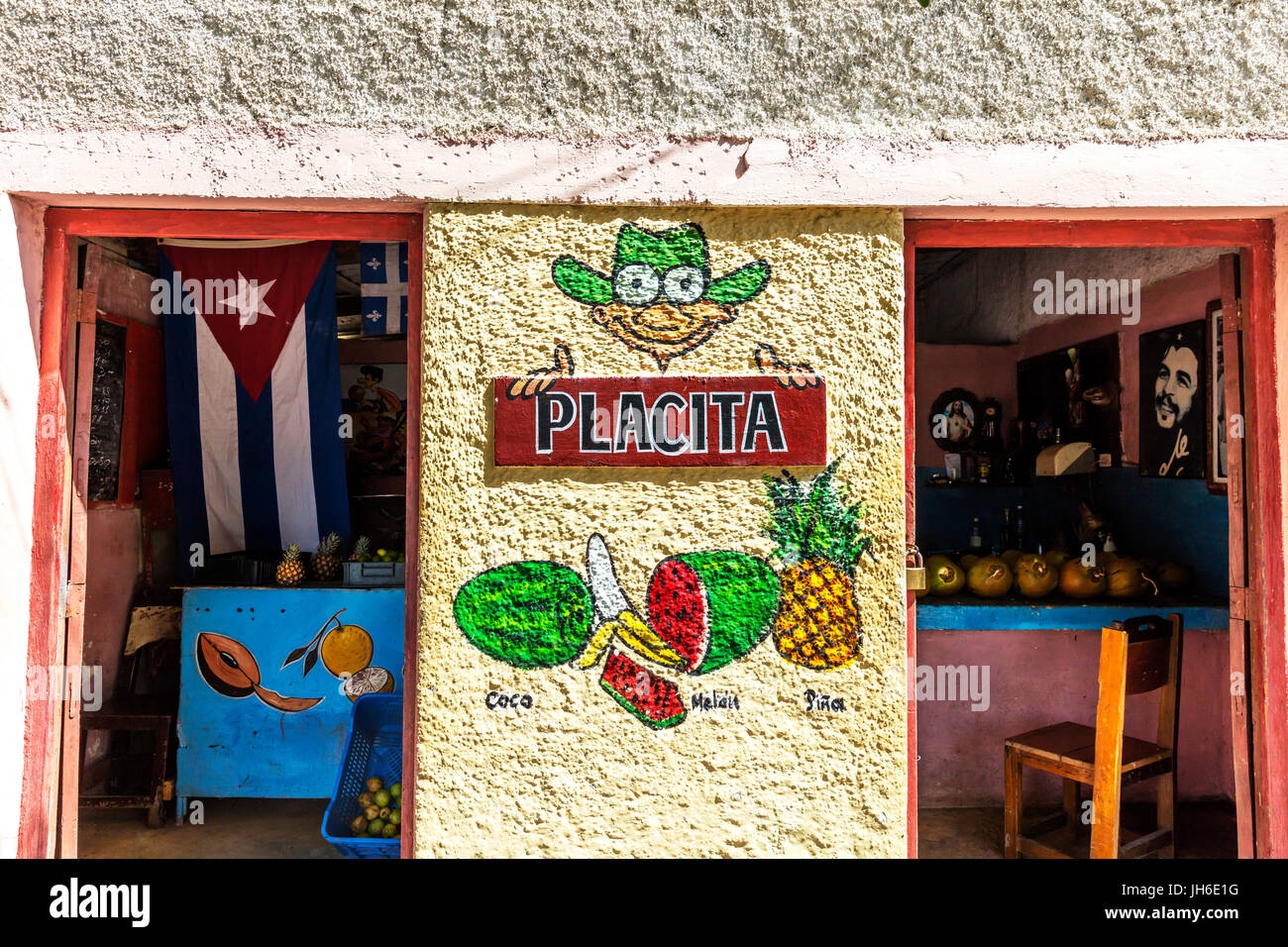 Placita bar cubain, bar cubain, rafraîchissements, bar cubain Cuba, Cuba bar, Caribbean bar, snack-bar, snack-bar cubain, bars cubains, Cuba, La Havane, La Havane bar Banque D'Images