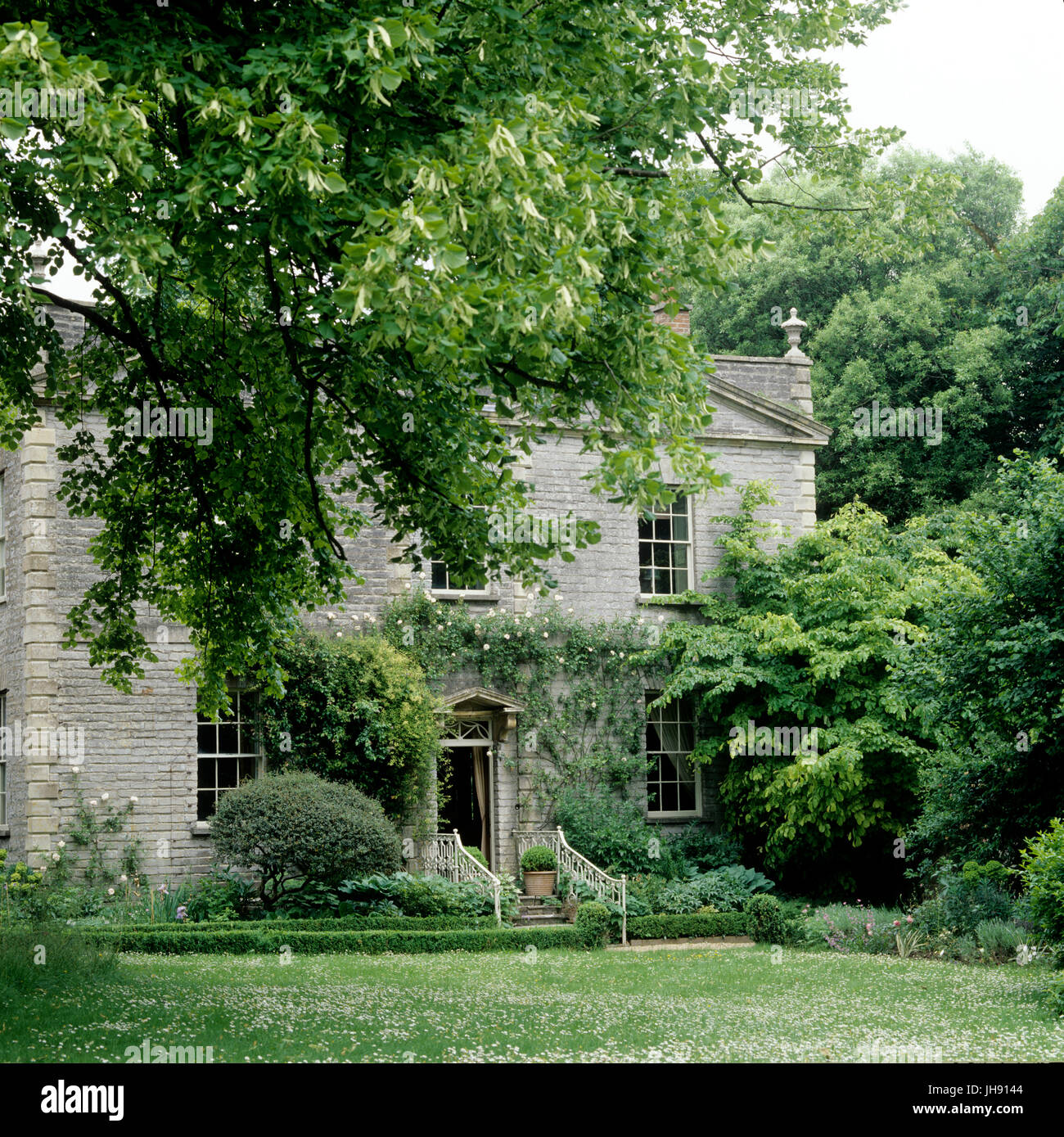 Jardin de Georgian House Banque D'Images