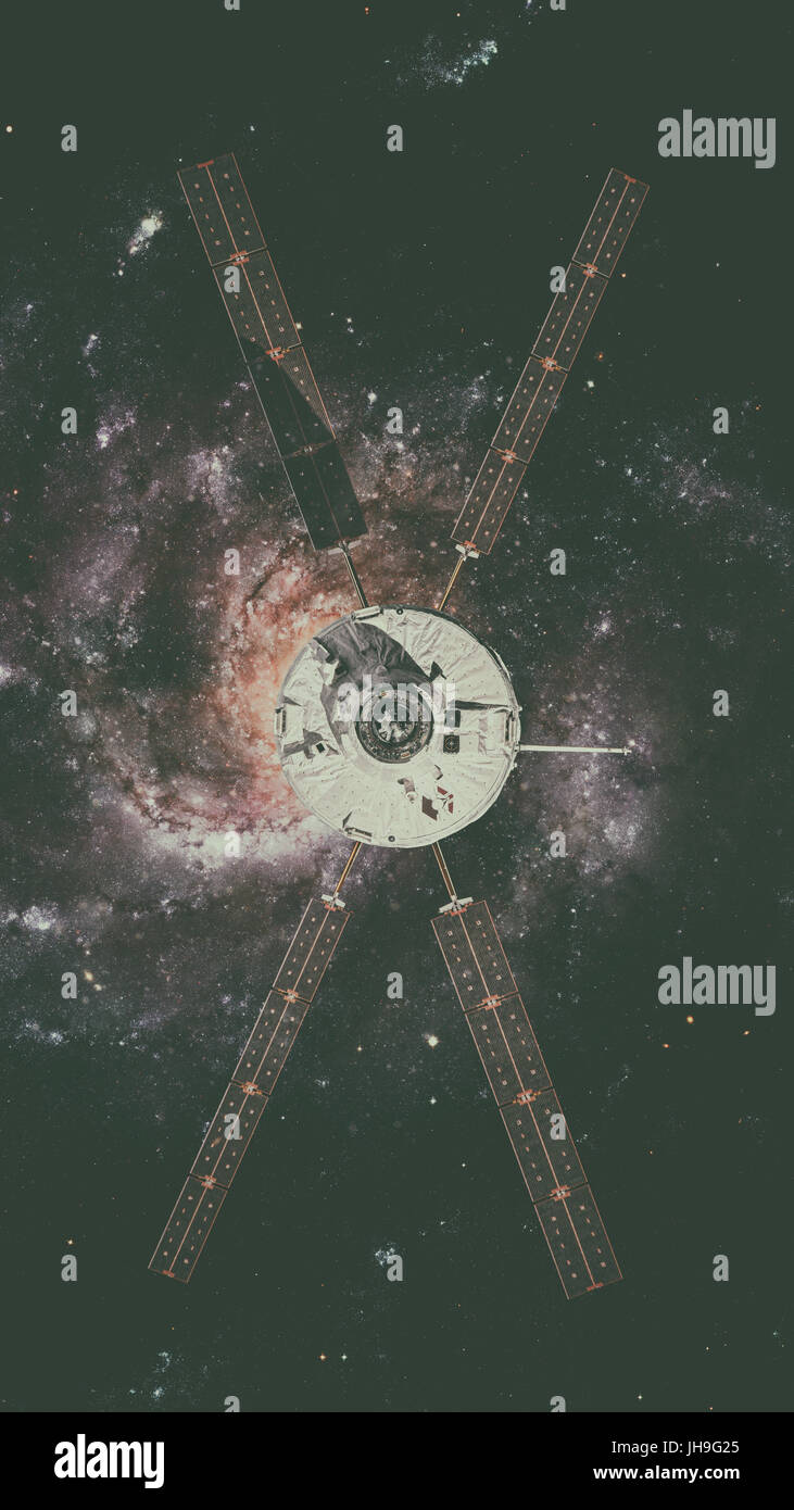 L'Agence spatiale européenne d'Automated Transfer Vehicle-4 s'approche de la Station spatiale internationale. Banque D'Images