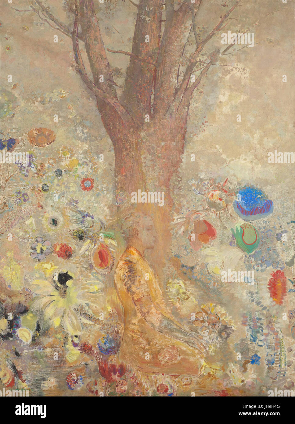 Odilon Redon - le Bouddha - Banque D'Images