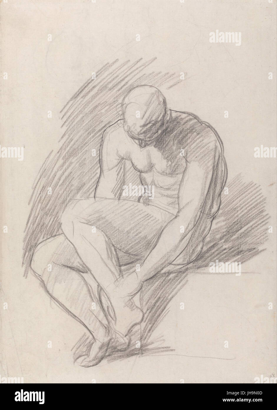 George Romney - blessé - Achille Banque D'Images