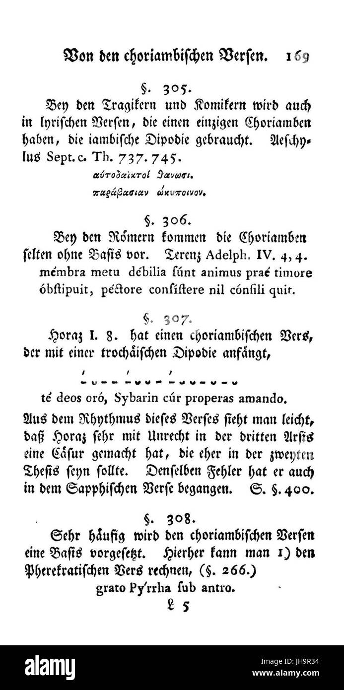 Hermann Handbuch der Metrik 201 Banque D'Images