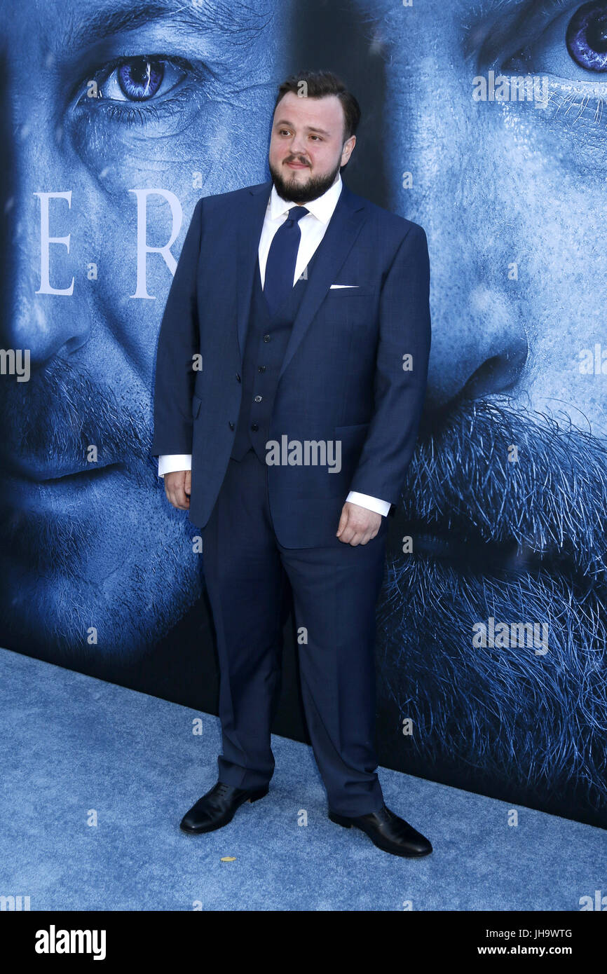 12 juillet 2017 - Los Angeles, CA, USA - John Bradley au ''jeu des trônes'' Saison 7 première projection au Walt Disney Concert Hall le 12 juillet 2017 à Los Angeles, CA (crédit Image : © Kay Blake via Zuma sur le fil) Banque D'Images