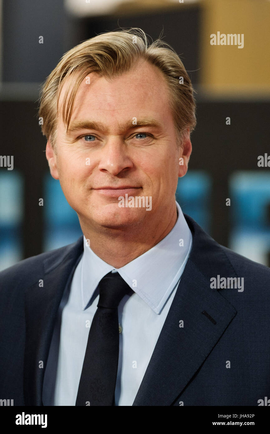 Londres, Royaume-Uni. Le 13 juillet, 2017. Christopher Nolan à la première mondiale de Dunkerque le jeudi 13 juillet 2017 tenue à ODEON Leicester Square, Londres. Photo : Christopher Nolan. Credit : Julie Edwards/Alamy Live News Banque D'Images