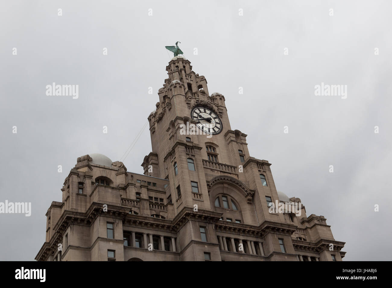 Le Royal Liver Building à Liverpool Banque D'Images