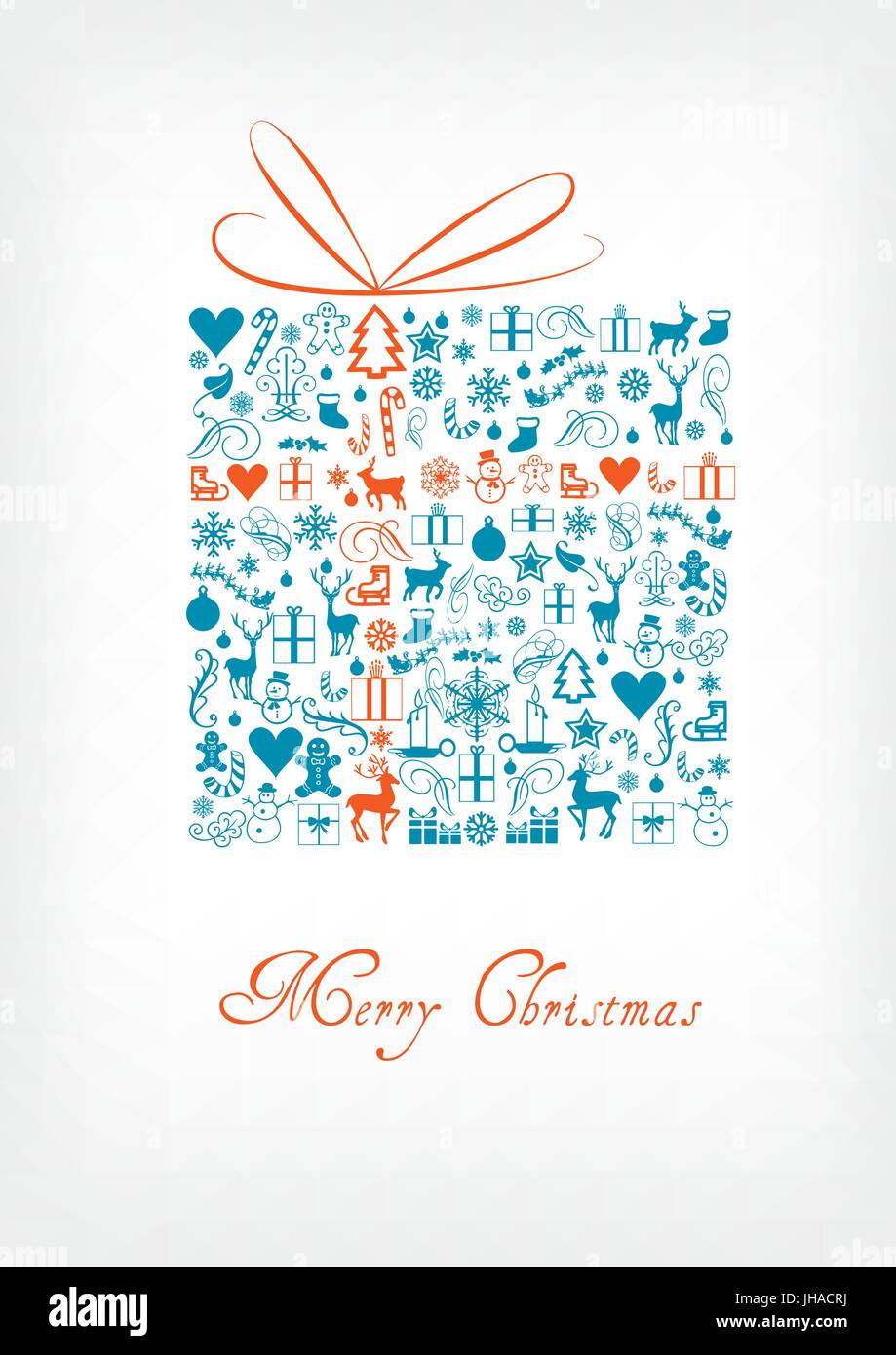 Joyeux Noël / carte cadeau carte de voeux Banque D'Images
