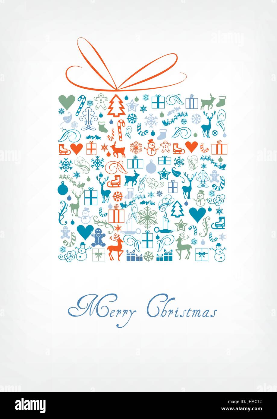 Joyeux Noël / carte cadeau carte de voeux Banque D'Images