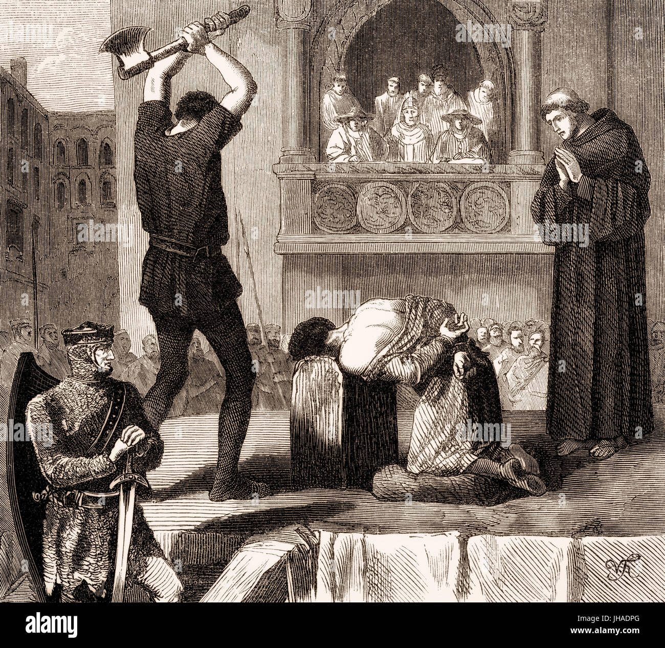 L'exécution de Crescentius le jeune ou Crescentius II en 998 Banque D'Images