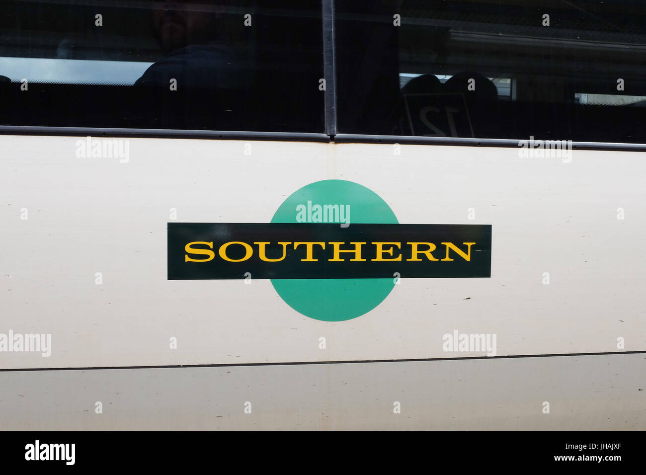 Logo de trains du Sud en Angleterre, Royaume-Uni Banque D'Images