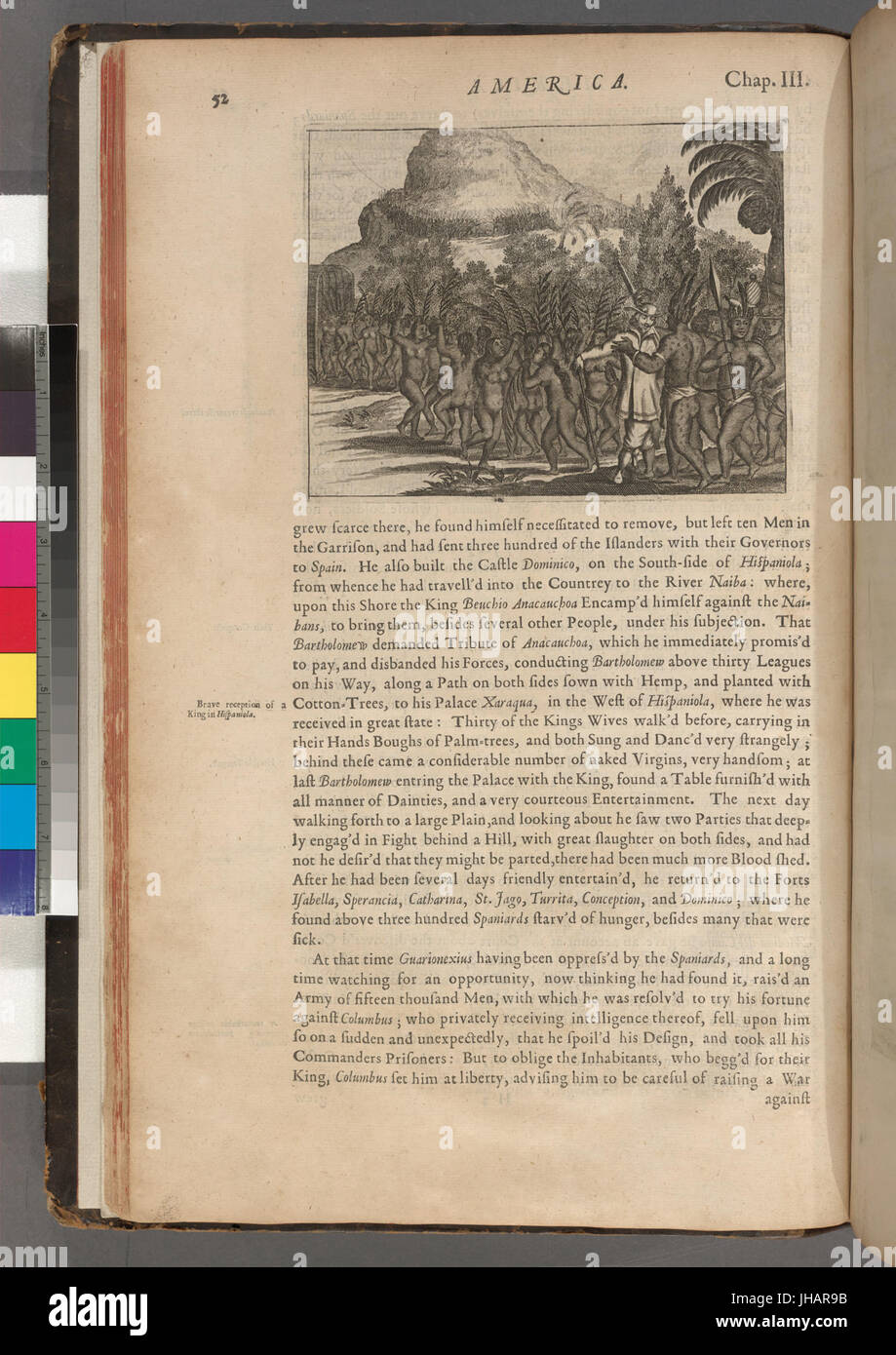 Brave la réception d'un roi d'Hispaniola (NYPL)14467885-1504985 b Banque D'Images