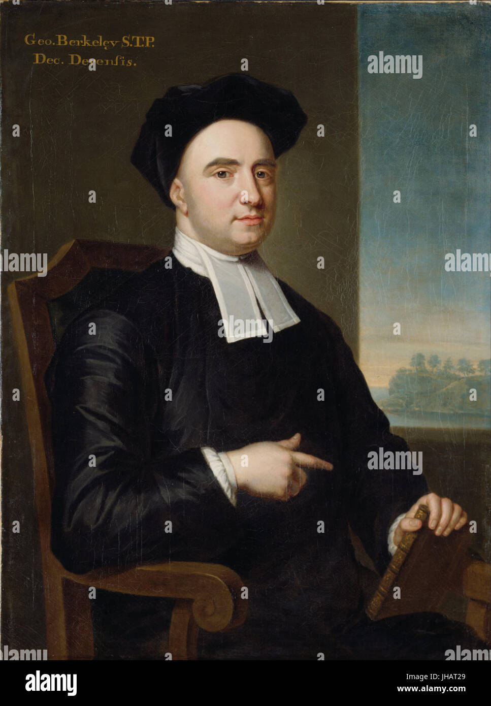 John Smibert - l'évêque George Berkeley - Banque D'Images