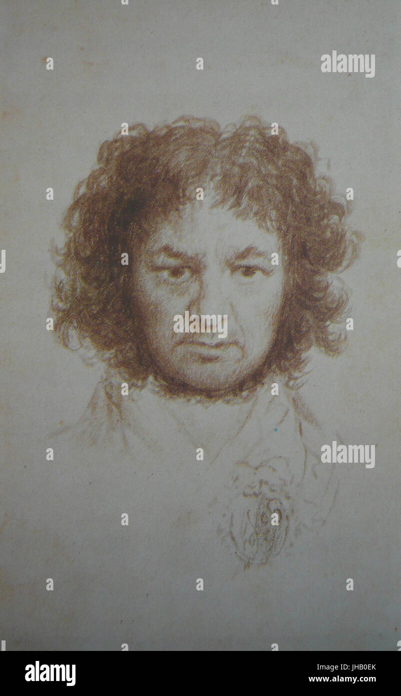 Francisco de Goya y Lucientes - autoportrait Banque D'Images
