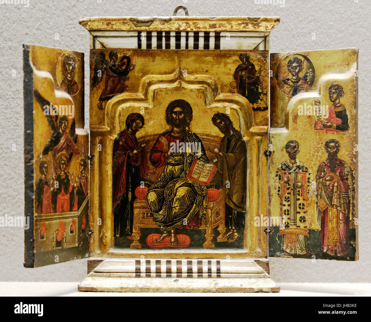 Triptyque grec Louvre MI793 Banque D'Images
