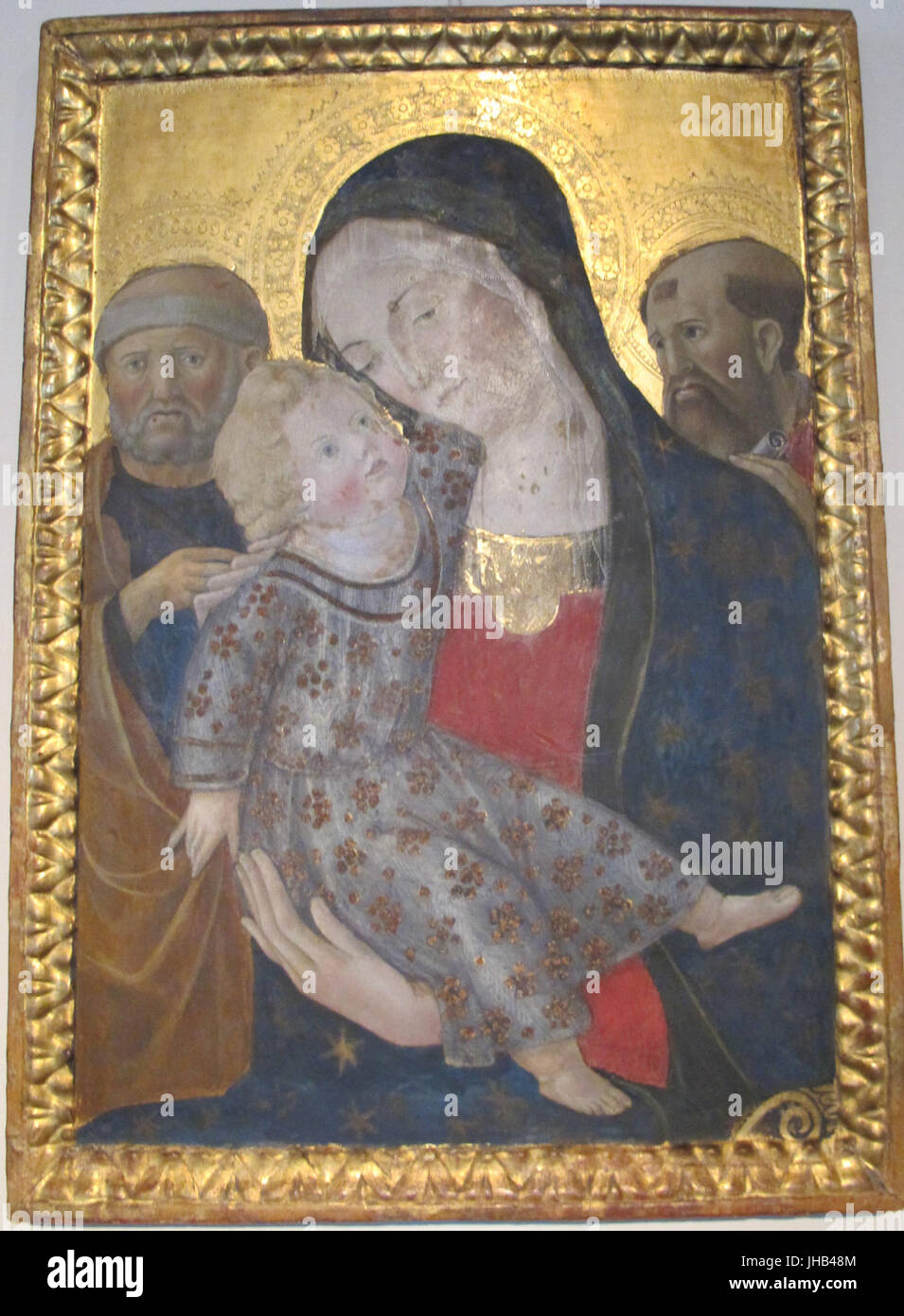 Francesco di Giorgio, Madonna col bambino e i Santi Pietro e Paolo Banque D'Images