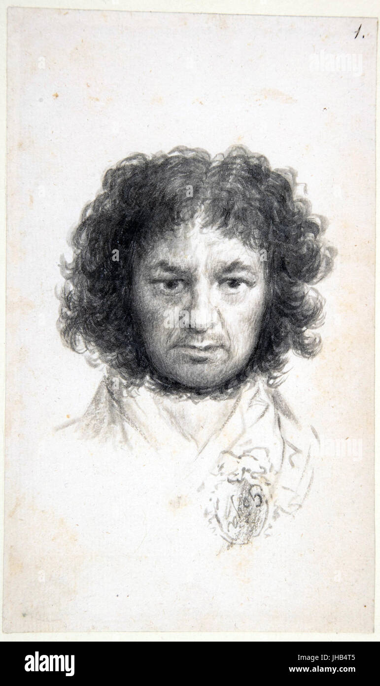 Goya autoportrait Banque D'Images