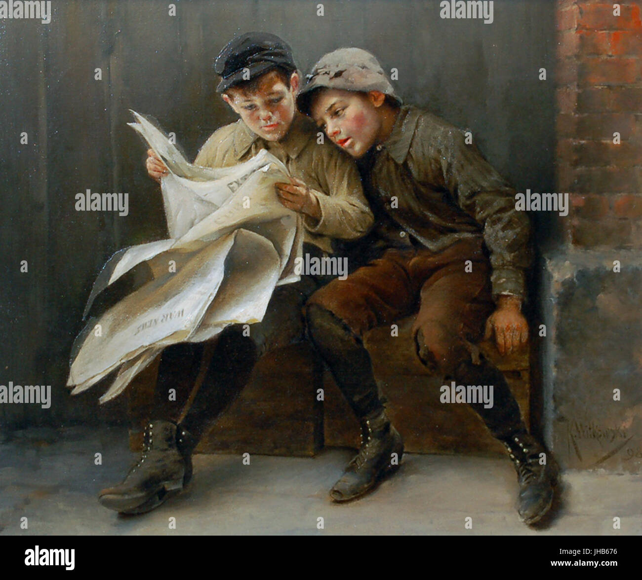 Karl Witkowski - Les News de guerre, 1898 Banque D'Images