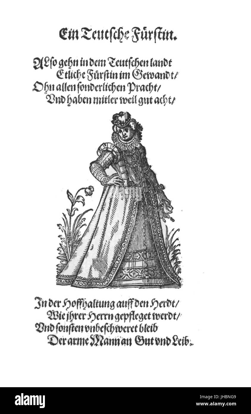 Frauen-Trachtenbuch 007 Banque D'Images