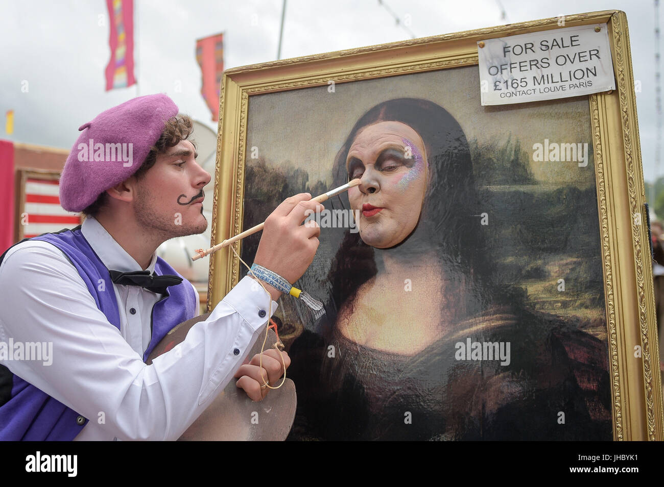 Les artistes interprètes ou exécutants dans le domaine de théâtre au festival de Glastonbury, digne ferme, Somerset. ASSOCIATION DE PRESSE Photo. Photo date : dimanche, Juin 25, 2017. Crédit photo doit se lire : Ben Birchall/PA Wire Banque D'Images
