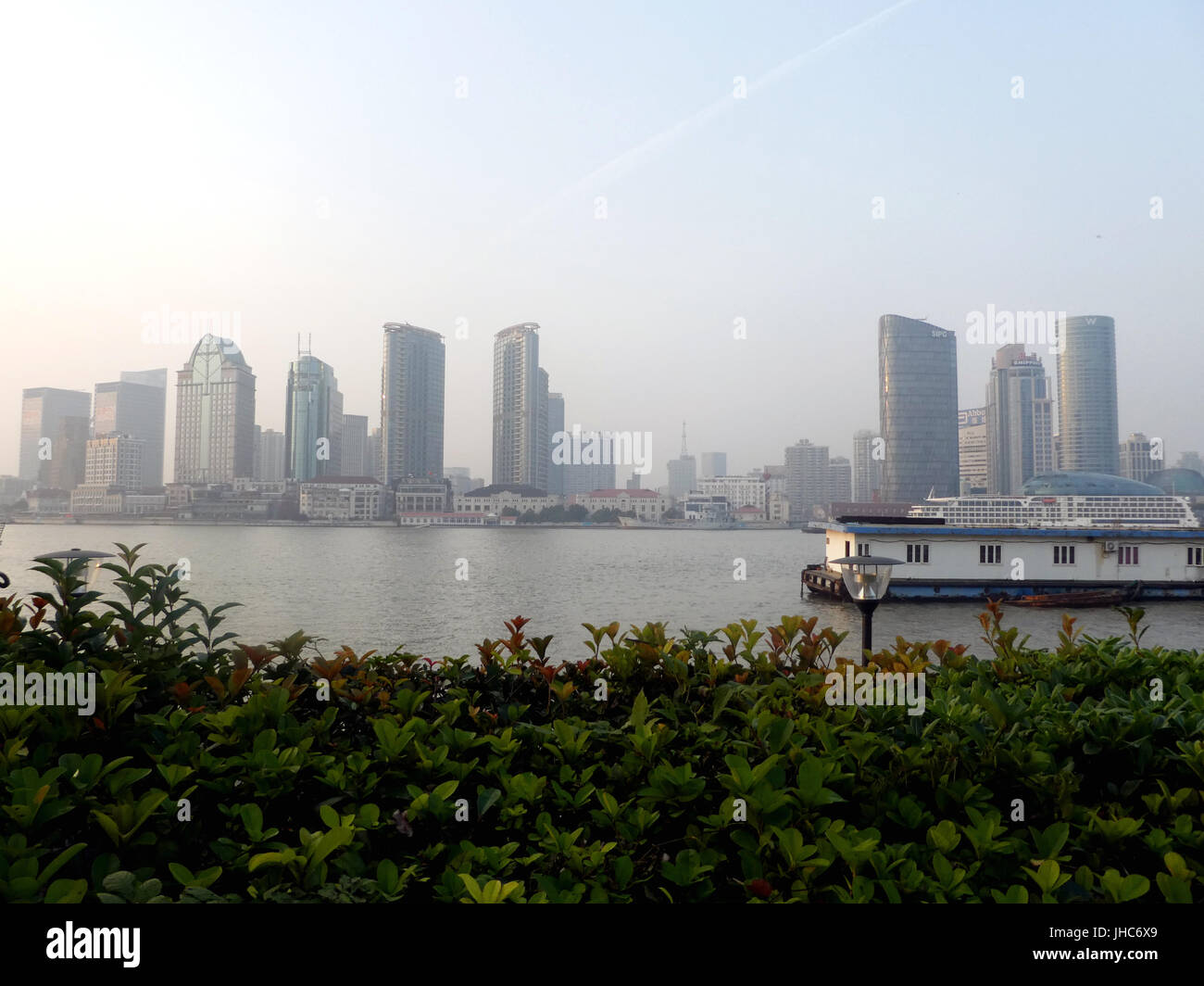 Le front de la rivière hangpu bund Shanghai Chine Banque D'Images