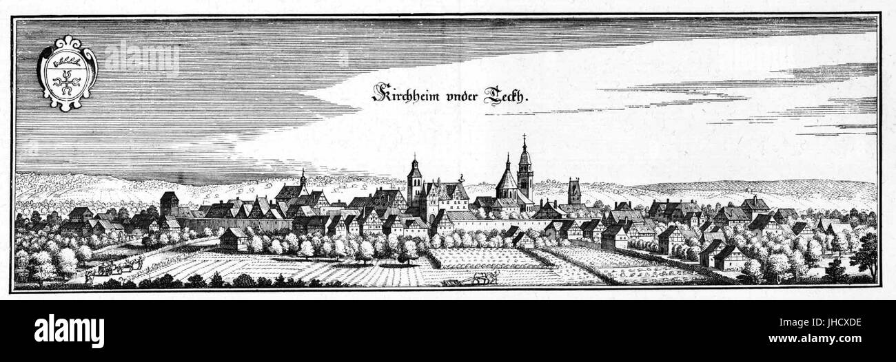 Kirchheim Banque d'images noir et blanc Alamy