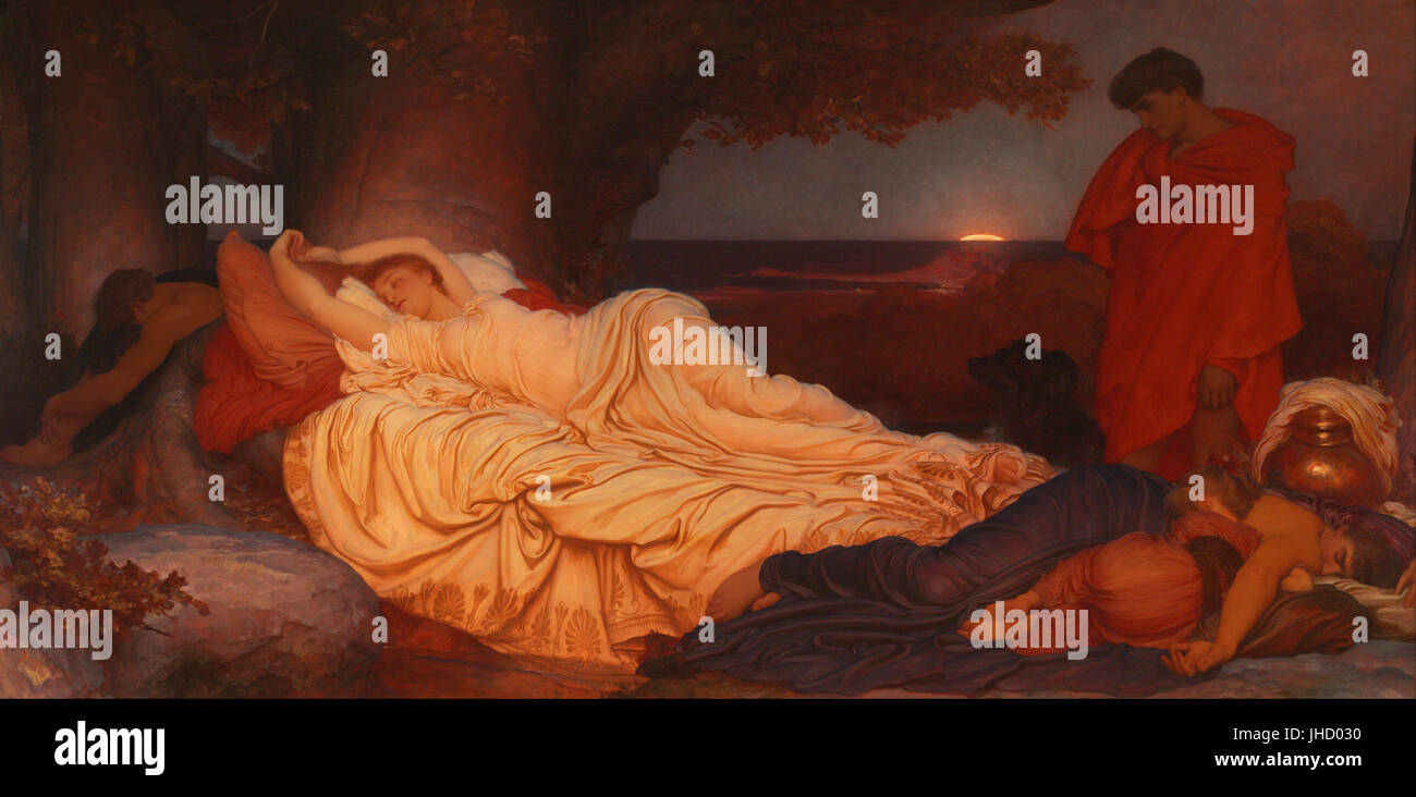 Lord Frederic Leighton - Cymon et Iphigénie - Banque D'Images