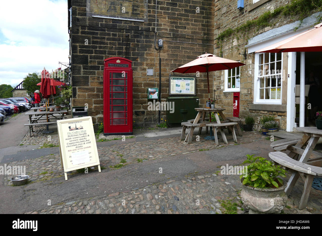 2015.06.18.104037 Téléphone boot Osmotherley North Yorkshire Banque D'Images