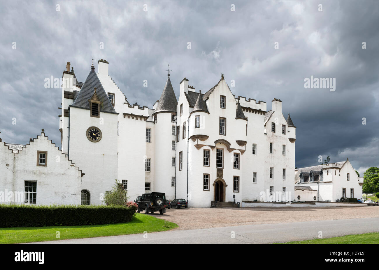 Le château de Blair, Blair Atholl, Glen Garry, Perthshire, Écosse, Royaume-Uni Banque D'Images