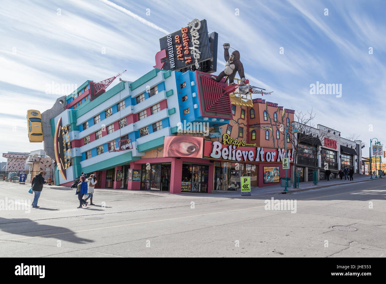 'Ripley's Believe It Or Not" museum sur Clifton Hill street, à Niagara Falls, Ontario, Canada. Banque D'Images