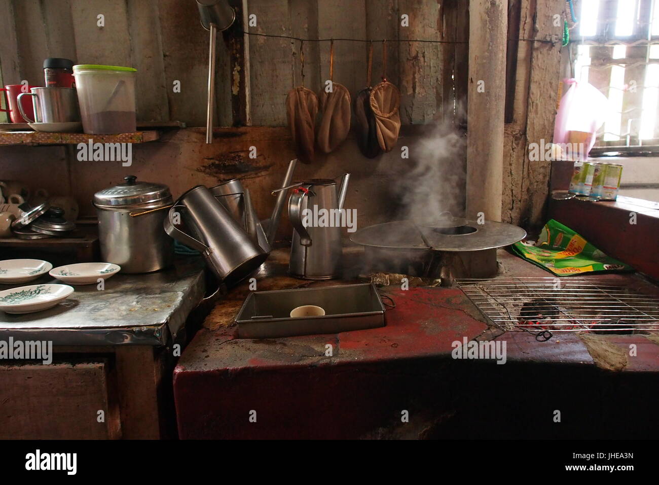 Vieux kampung chinois shop en Malaisie Banque D'Images