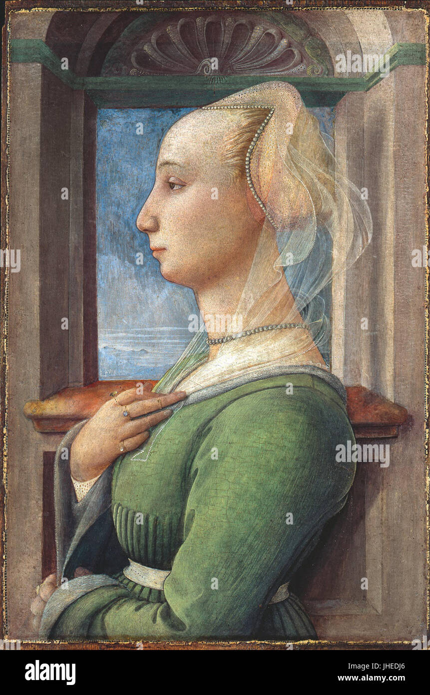 Filippo Lippi, ritratto femminile Banque D'Images