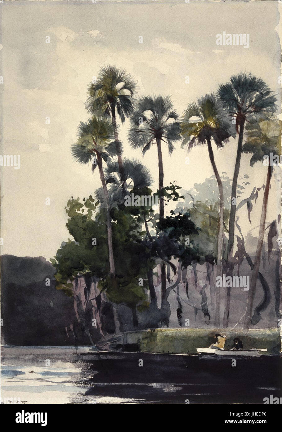 Le Musée de Brooklyn - Homosassa River - Winslow Homer - dans l'ensemble Banque D'Images