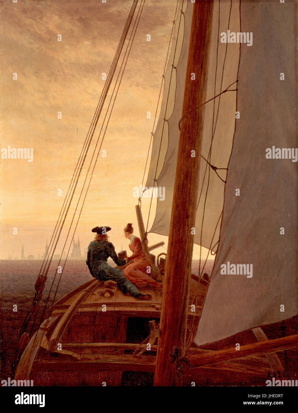 A painting by caspar david friedrich Banque de photographies et d — free download