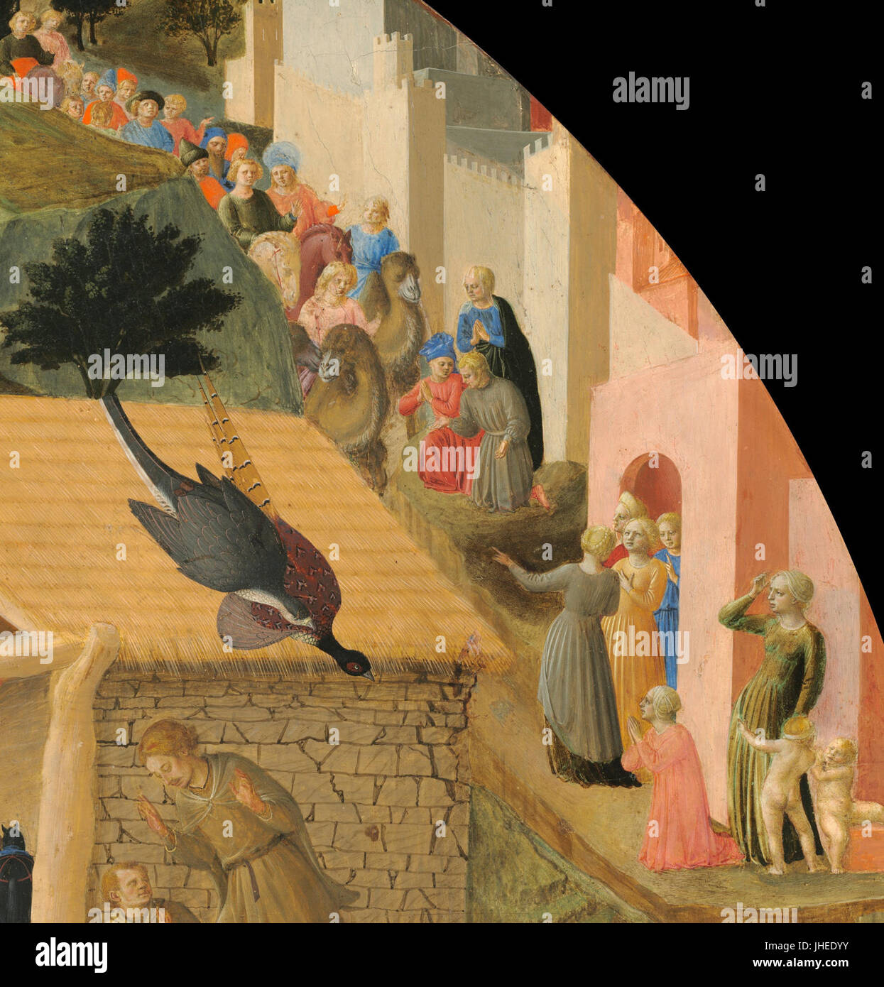 Fra Angelico et Fra Filippo Lippi - l'Adoration des Mages - (rognée à droite) Banque D'Images